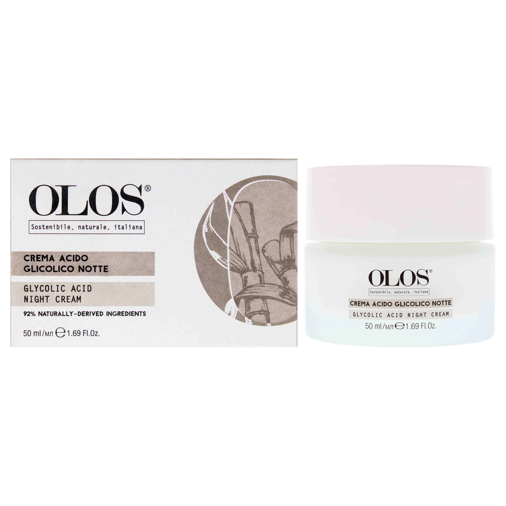 Glycolic Acid Night Cream by Olos for Unisex - 1.7 oz Cream